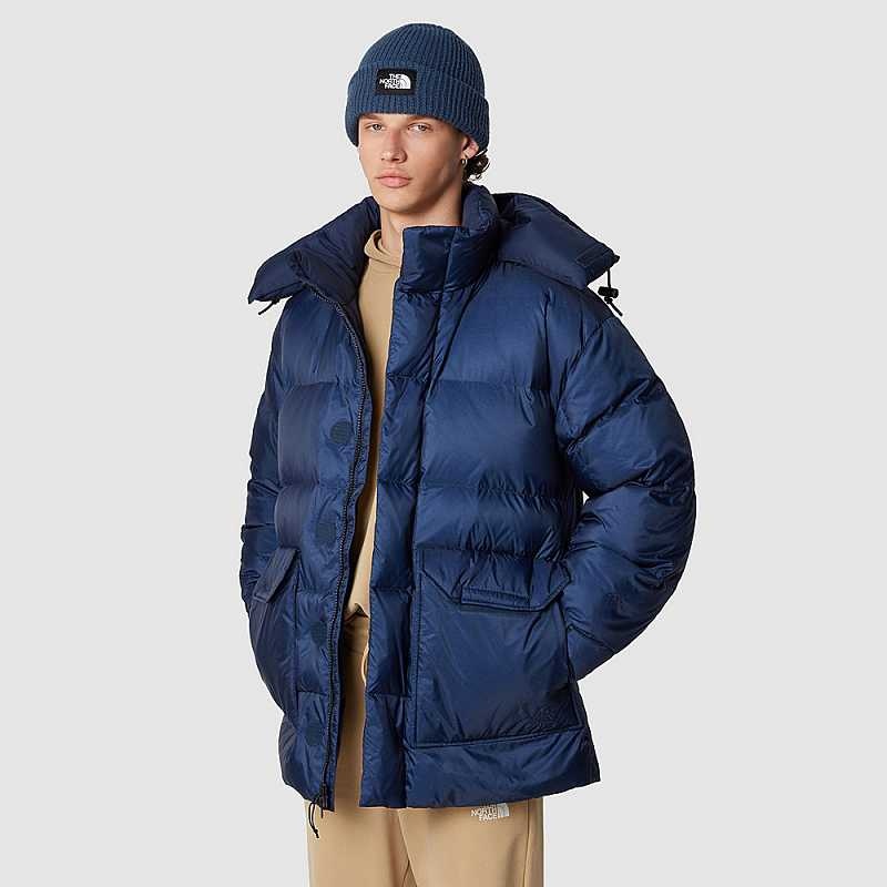 Kurtki Puchowe The North Face Parka Męskie Granatowe Złote | Polska-3471965