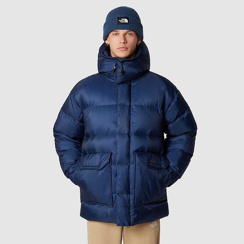 Kurtki Puchowe The North Face Parka Męskie Granatowe Złote | Polska-3471965