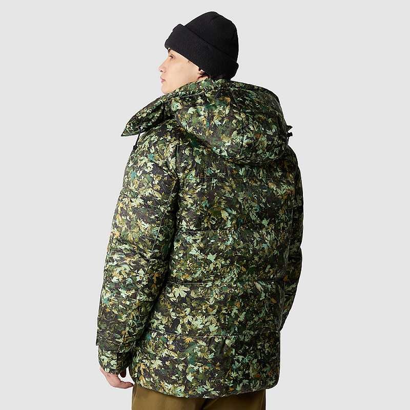 Kurtki Puchowe The North Face Parka Męskie Oliwkowe | Polska-7201458