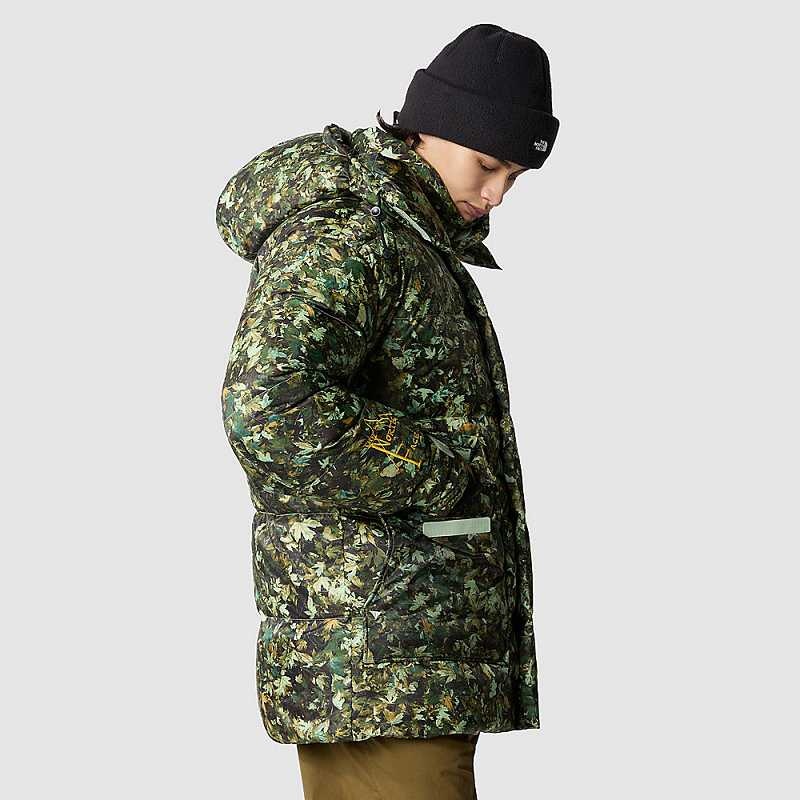 Kurtki Puchowe The North Face Parka Męskie Oliwkowe | Polska-7201458