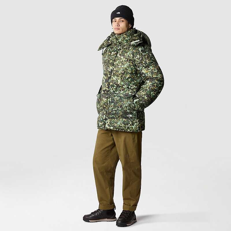 Kurtki Puchowe The North Face Parka Męskie Oliwkowe | Polska-7201458