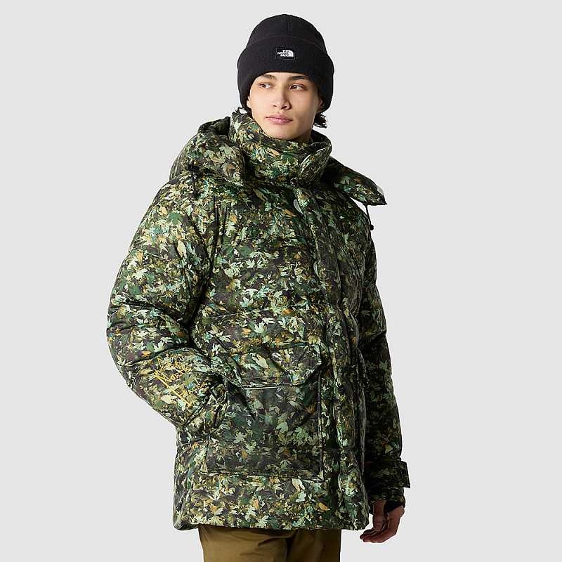 Kurtki Puchowe The North Face Parka Męskie Oliwkowe | Polska-7201458