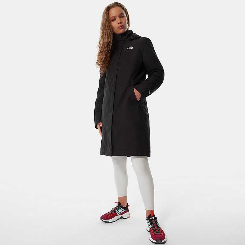 Kurtki Puchowe The North Face Suzanne Triclimate Damskie Czarne | Polska-2093164