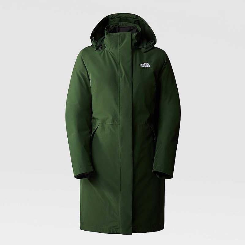 Kurtki Puchowe The North Face Suzanne Triclimate Damskie Jasny Zielone | Polska-0781693