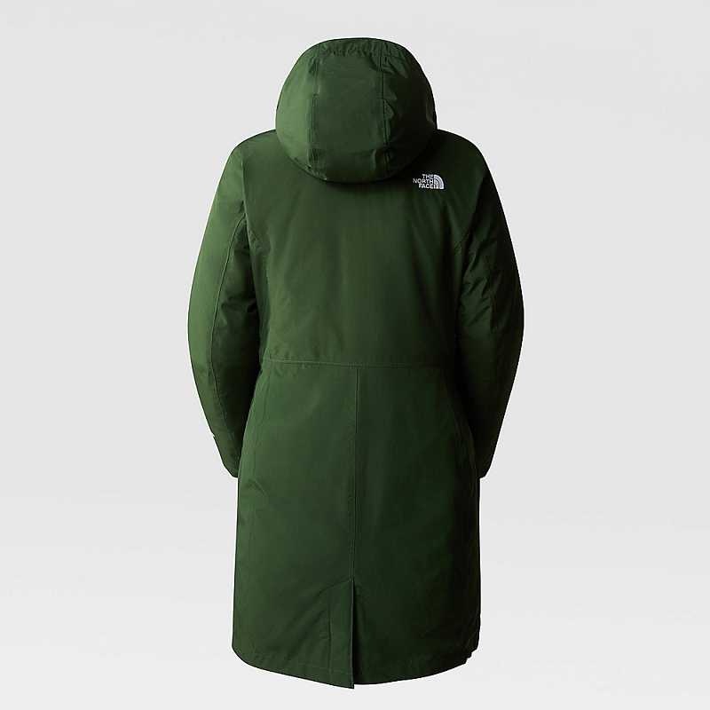 Kurtki Puchowe The North Face Suzanne Triclimate Damskie Jasny Zielone | Polska-0781693