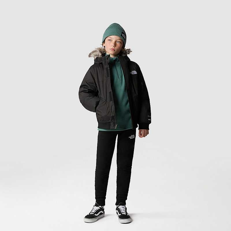 Kurtki The North Face Gotham Chłopięce Czarne | Polska-0321678