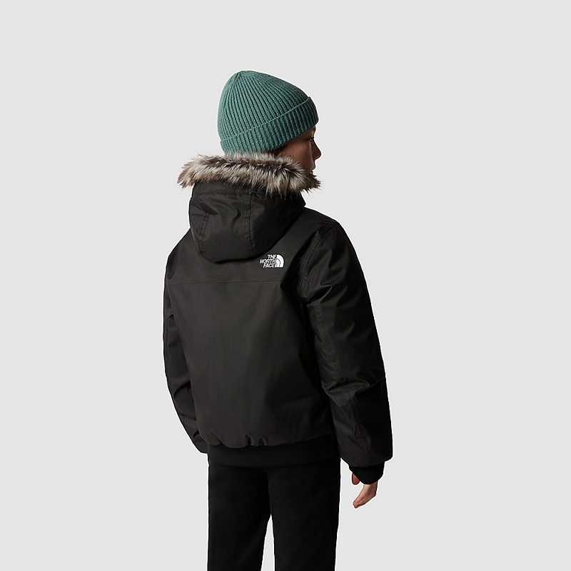 Kurtki The North Face Gotham Chłopięce Czarne | Polska-0321678