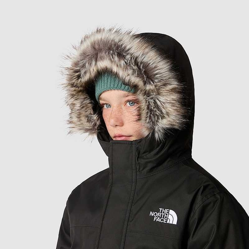 Kurtki The North Face Gotham Chłopięce Czarne | Polska-0321678