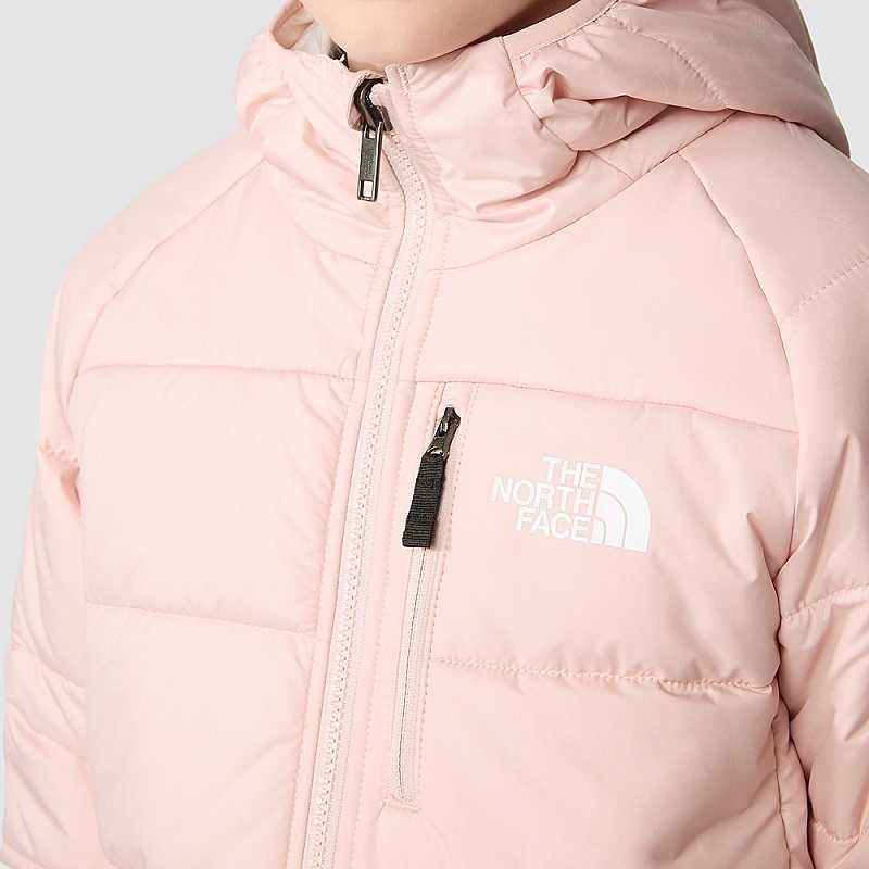 Kurtki The North Face Reversible Perrito Dziewczynka Różowe Białe | Polska-1805436