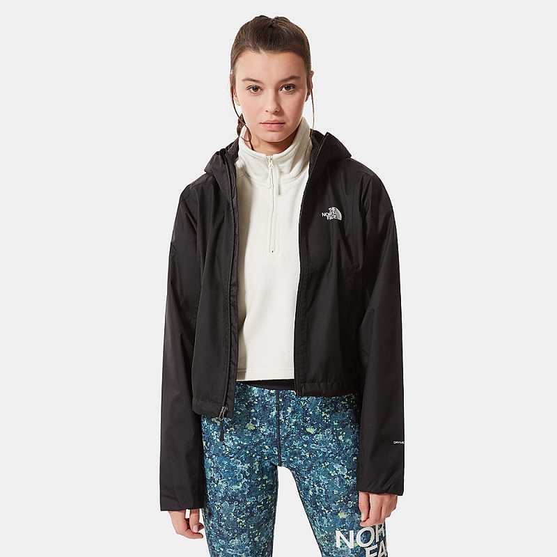 Lightweight Jackets The North Face Cropped Quest Damskie Czarne | Polska-7281906