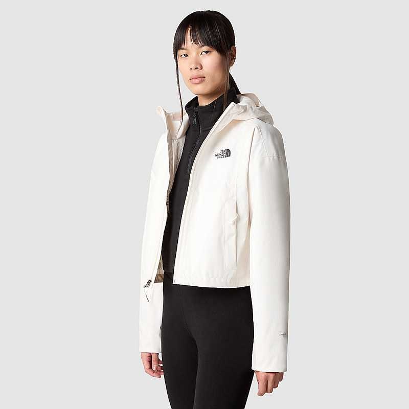 Lightweight Jackets The North Face Cropped Quest Damskie Białe | Polska-9163280