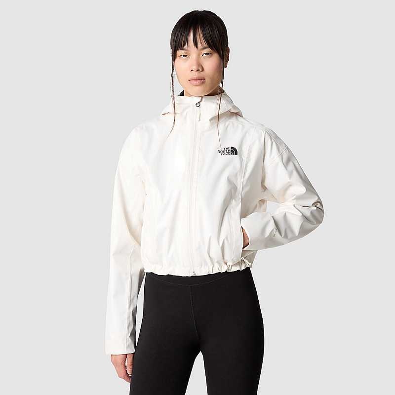 Lightweight Jackets The North Face Cropped Quest Damskie Białe | Polska-9163280