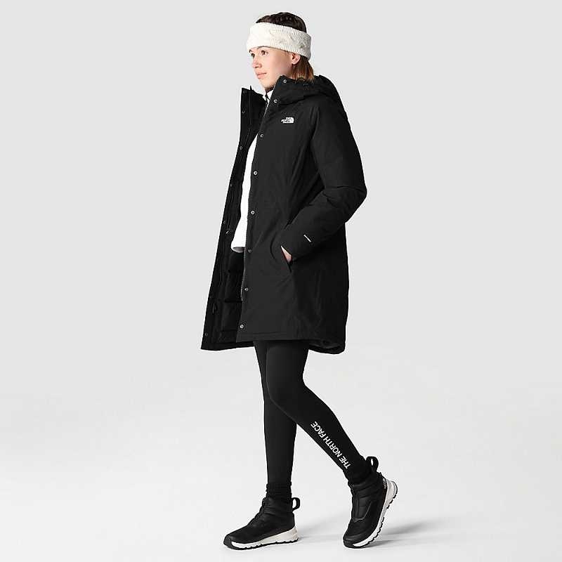 Płaszcz The North Face Brooklyn Damskie Czarne | Polska-1703469