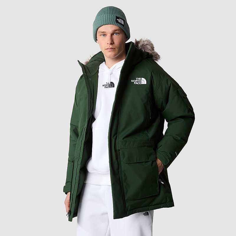 Płaszcz The North Face Recycled McMurdo Męskie Jasny Zielone | Polska-0731265