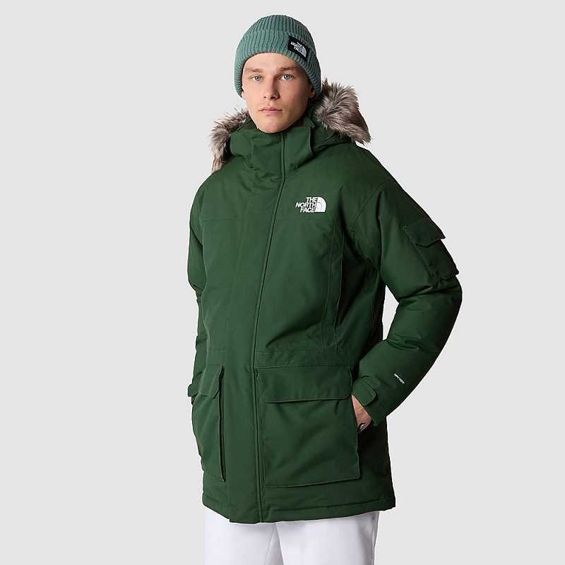 Płaszcz The North Face Recycled McMurdo Męskie Jasny Zielone | Polska-0731265