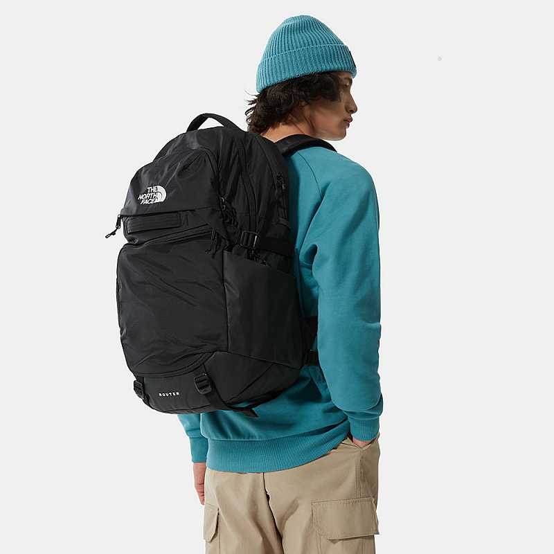 Plecaki The North Face Router Męskie Czarne | Polska-2359476