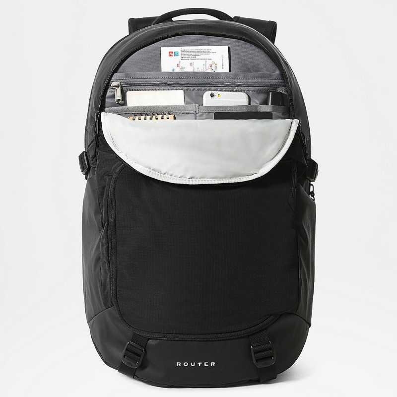 Plecaki The North Face Router Męskie Czarne | Polska-2359476