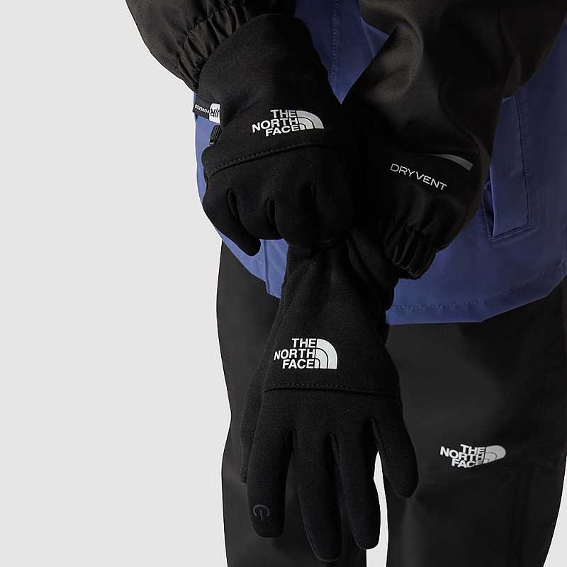 Rękawiczki The North Face Recycled Etip™ Dziewczynka Czarne | Polska-0869457