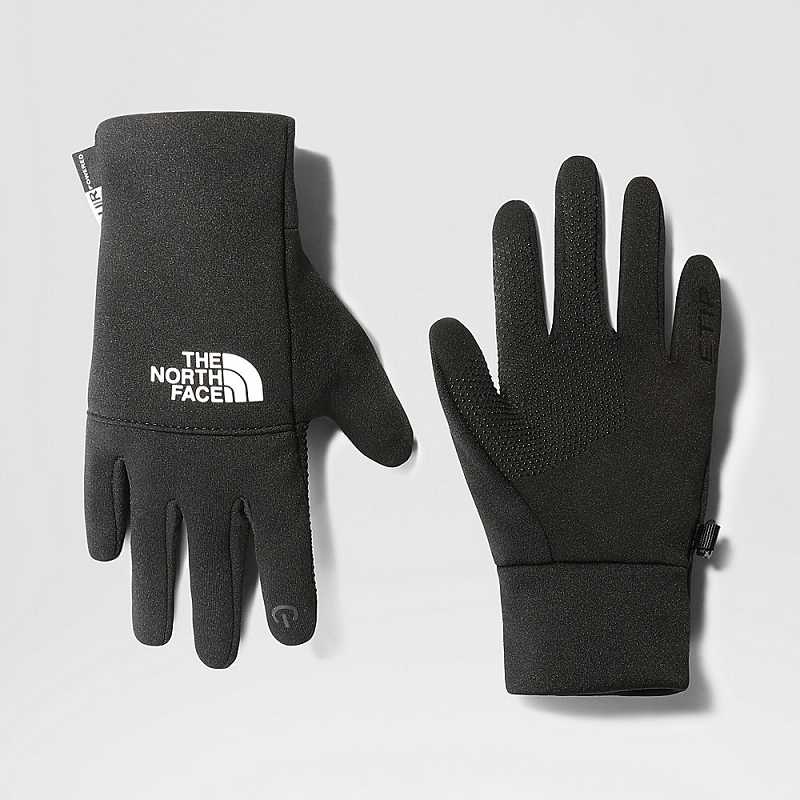 Rękawiczki The North Face Recycled Etip™ Dziewczynka Czarne | Polska-0869457