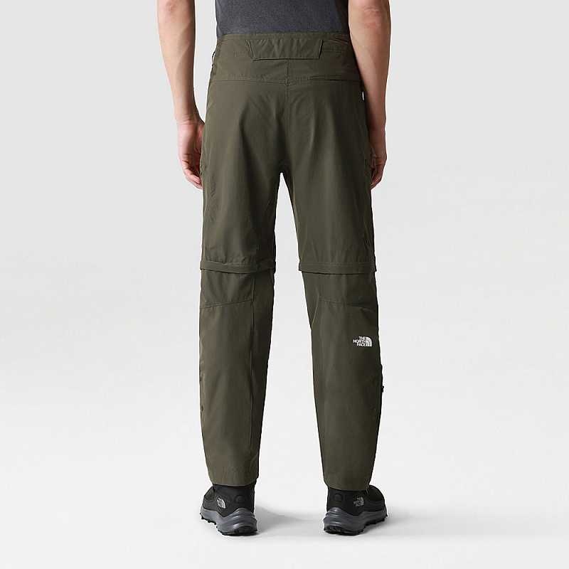 Spodnie The North Face Exploration Convertible Tapered Męskie Szare Brązowe Zielone | Polska-6405321