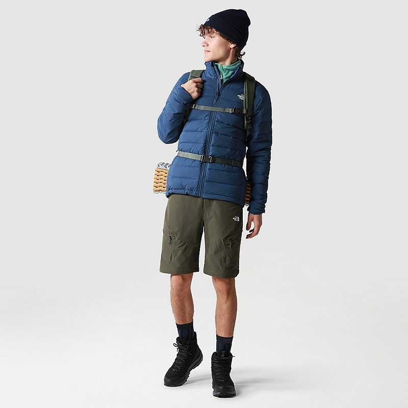 Spodnie The North Face Exploration Convertible Tapered Męskie Szare Brązowe Zielone | Polska-6405321