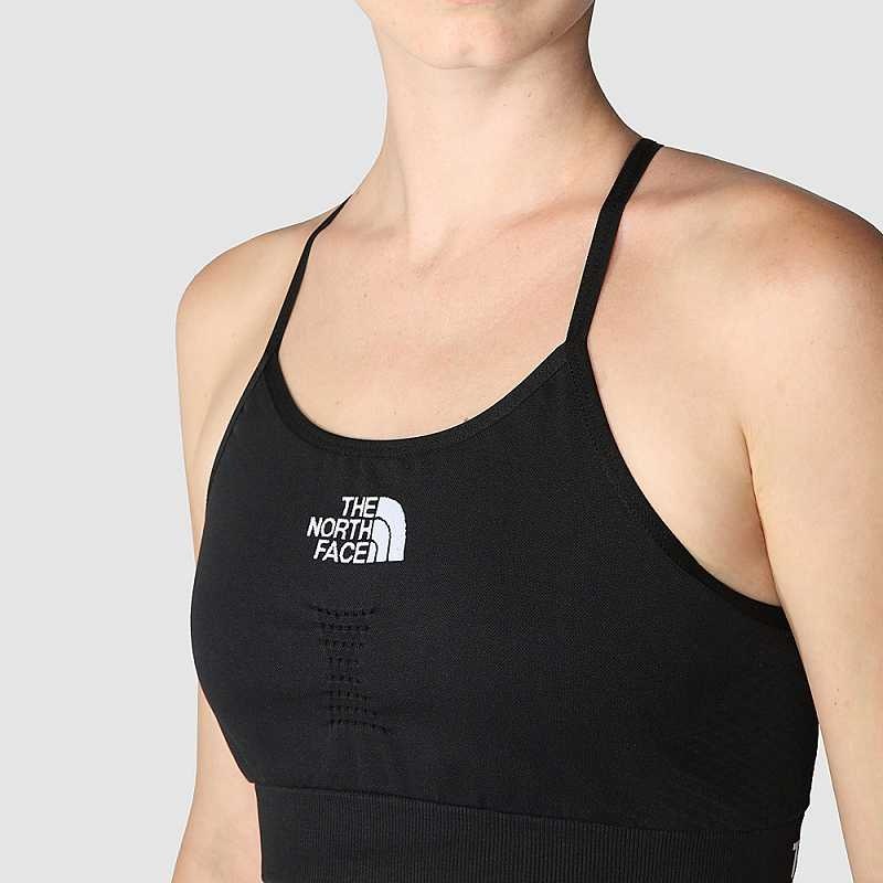 Stanik Sportowy The North Face Seamless Damskie Czarne | Polska-4821905