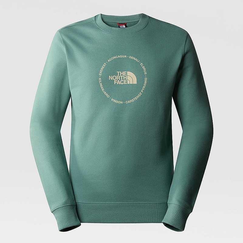 Sweter The North Face Circle Logo Męskie Ciemny Oliwkowe | Polska-5061298