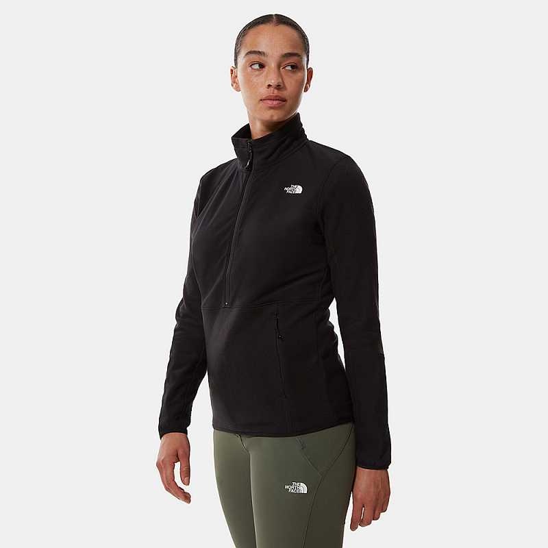 Swetry Z Polaru The North Face Diablo 1/4 Zip Damskie Czarne | Polska-6908517