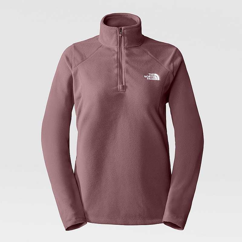 Swetry Z Polaru The North Face Emilia 1/4 Zip Damskie Czerwone | Polska-3460289