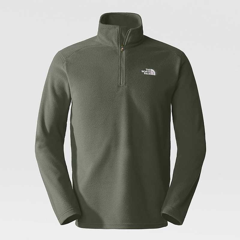 Swetry Z Polaru The North Face Emilio 1/4 Zip Męskie Szare Brązowe Zielone | Polska-4827619