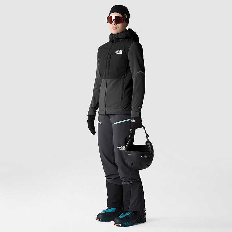 Wiatrówka The North Face Dawn Turn Hybryd Softshell Damskie Szare Czarne Szare | Polska-9265347