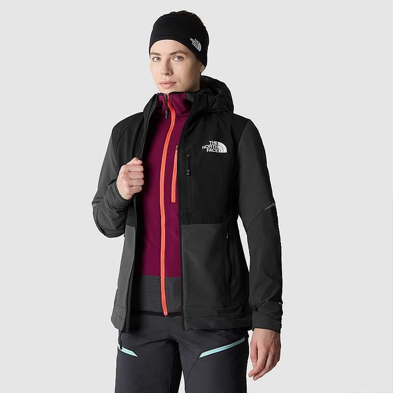 Wiatrówka The North Face Dawn Turn Hybryd Softshell Damskie Szare Czarne Szare | Polska-9265347